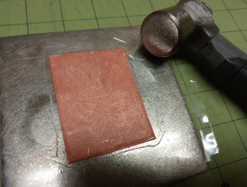 Judy Larson's No Rolling Mill- No Problem - , Metalwork, Stamping, Stamps, Design, Use a flat faced hammer